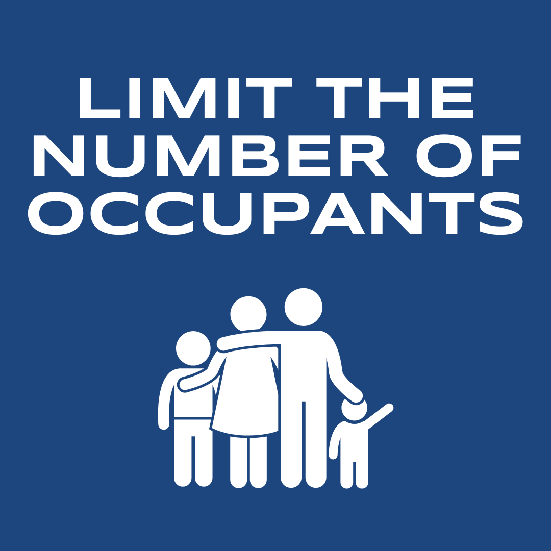 limit the number of occupants